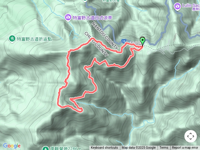新高口走霞山鐵道.2512峰.東水山.兒玉山O繞
