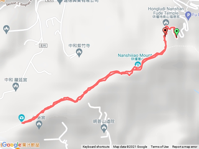 烘爐地登山步道-青春步道-南勢角山-2021/11/24