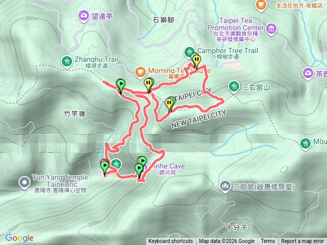 銀河洞越嶺步道.貓空步道.樟湖步道.銀河路下山