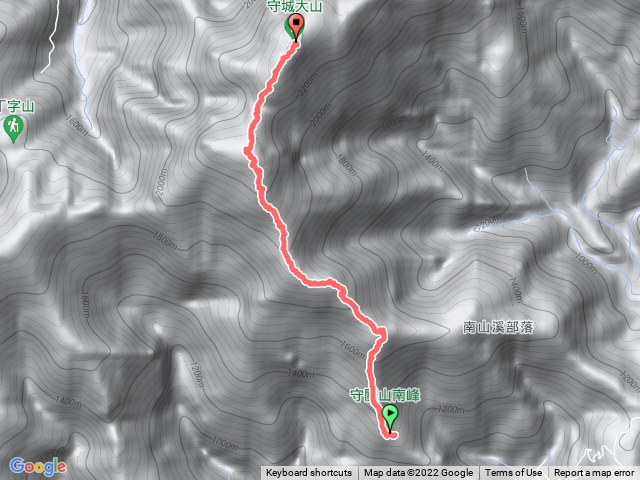 20220828(單程)-埔里六秀、中部四大名山之首-守城大山(守關山、守關山南峰)