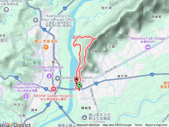 旗尾山第一登山口進第三登山口出預覽圖