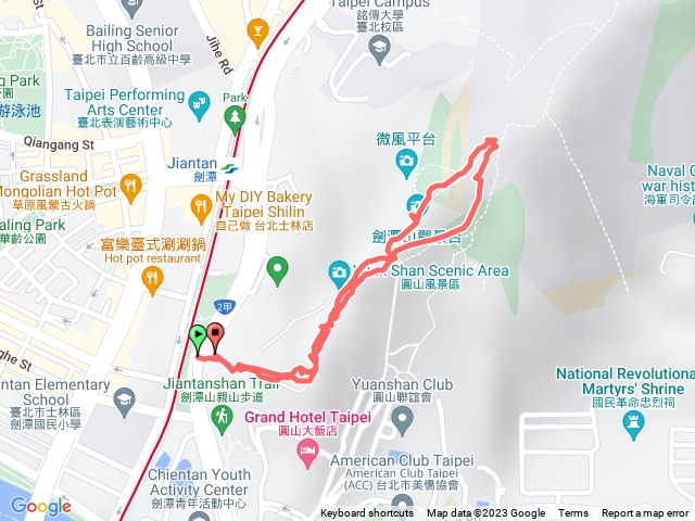 中山北路登山口