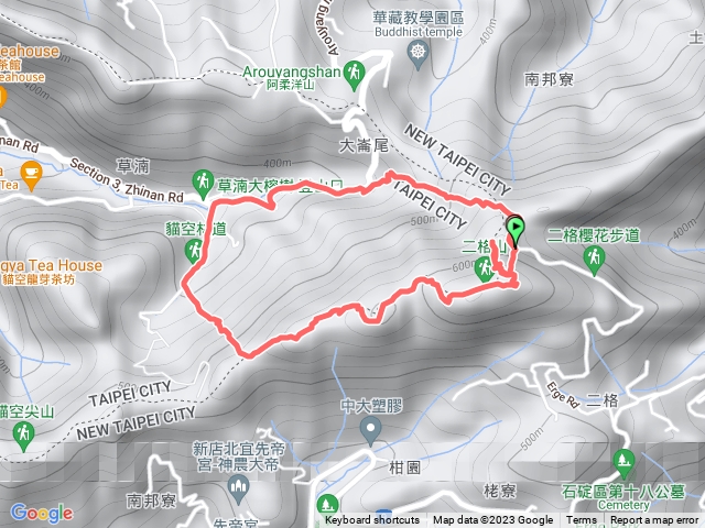 二格山草湳線貓空林道