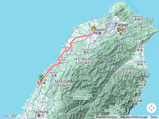 基隆台2線開始分段環島預覽圖