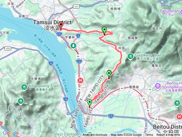 台北大縱走第一段預覽圖