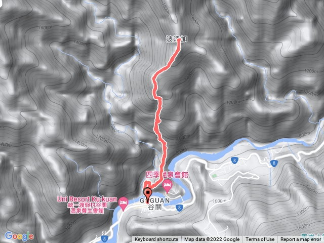 波津加山捎來吊橋登山口