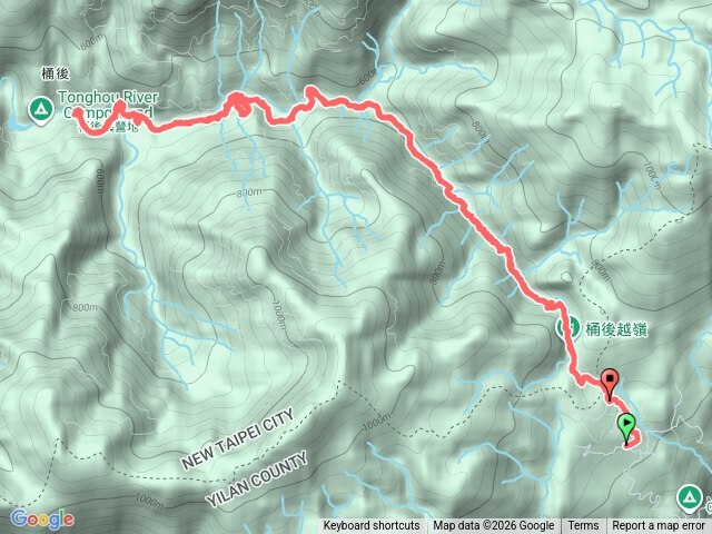 桶後越嶺古道（礁溪端來回）