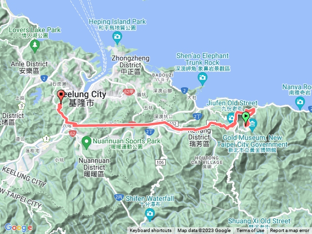 基隆山東峰至基隆山涼亭