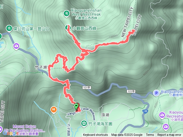 小觀音山主峰，西峰Y走（需先申請入園）