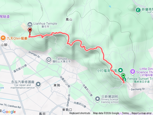 鳳崎步道（天德堂》蓮花寺）