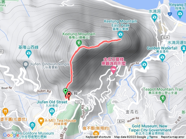 基隆山接東峰來回