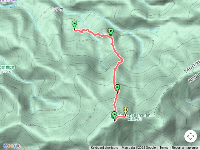 114/6/11（三）一日單攻南插天山#宇內登山口→水管路/宇內溪→1南插北峰→2宇內山/山毛櫸神木/中空神木群/南插之星神木→3南插天山基點→往魯培山