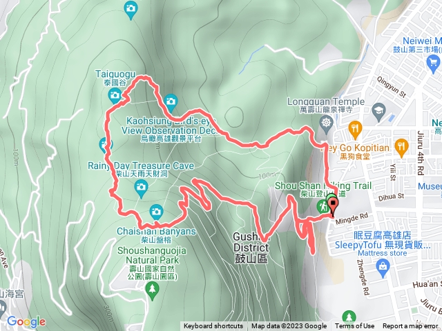 北壽山70%降雨Quemoy柴山