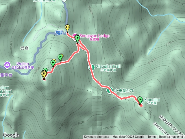 合歡東峰接小奇萊預覽圖