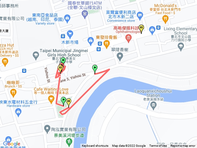 景美溪右岸