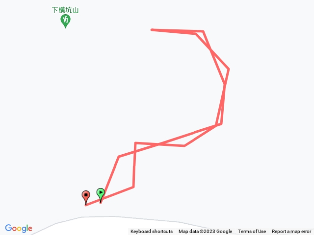 🔺台中/北屯/下橫坑山，H413m（總督府圖根補點 | 本02移）