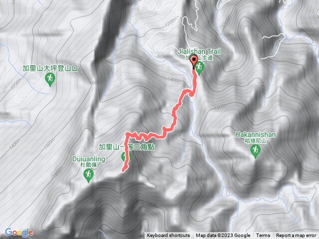 加里山 鹿場登山口進出