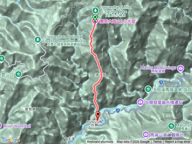 輕鬆版波津加山(大雪山入，谷關出，公車接駁)預覽圖
