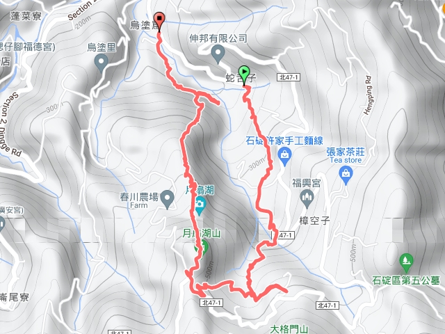 四份子古道 月扇湖岩壁