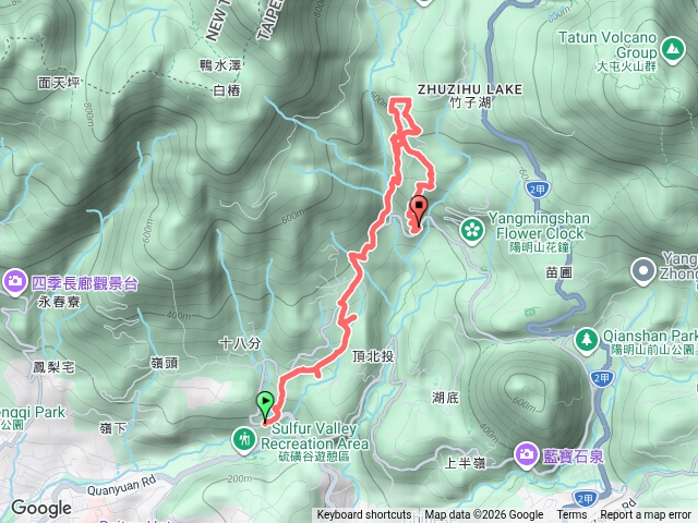 20260718北投大同之家-保甲古道-泉源國小觀景台-十八份圳-多功能敎室-風尾步道-風尾-內埔-十八份圳-草山吊橋-滾水頭-猴崁圳古道&產業道-玉瀧谷-青春嶺路-陽明公園後門預覽圖