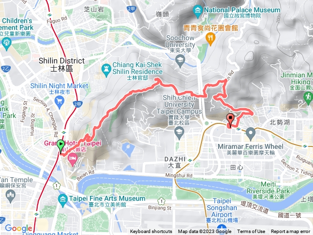 劍潭站-老地方-文間山-劍南站