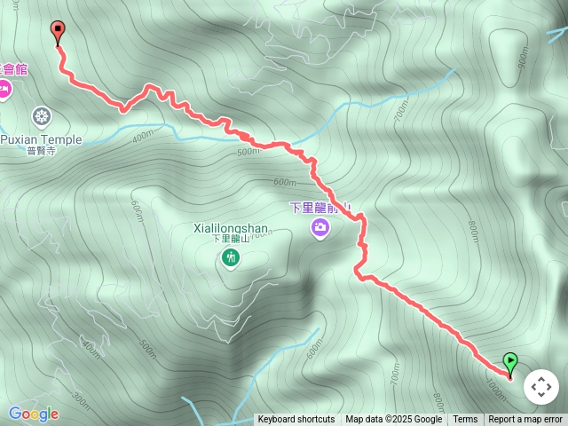 小百岳集起來里龍山自然步道202503211313(下山軌跡)
