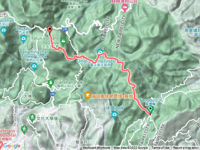 陽明山大縱走東段