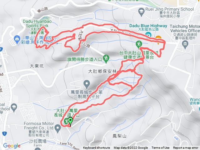 萬里長城登山步道、環保公園登山步道