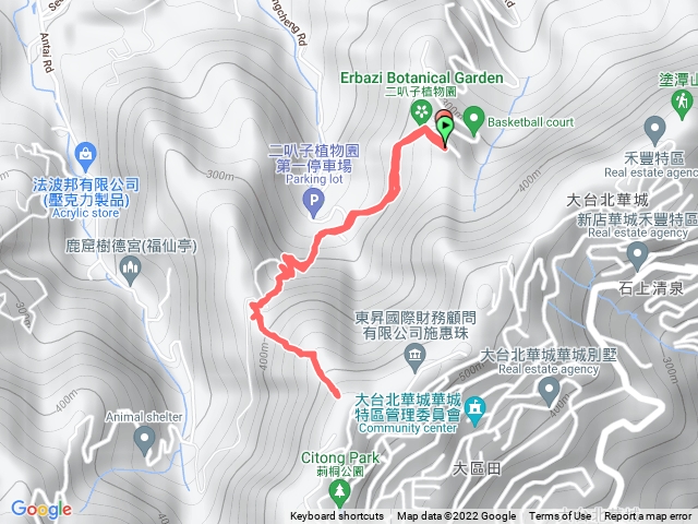 二叭子植物園至五尖峰