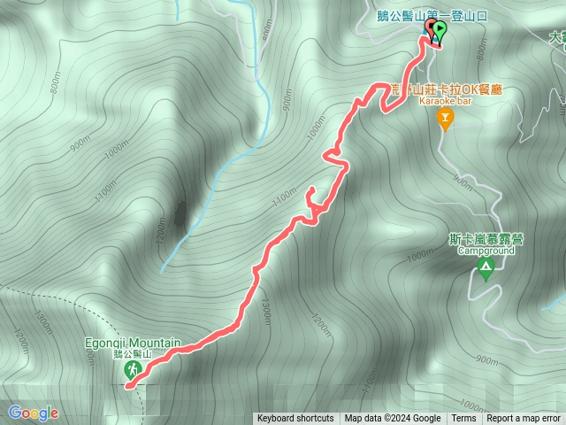 鵝公髻山、東北峰