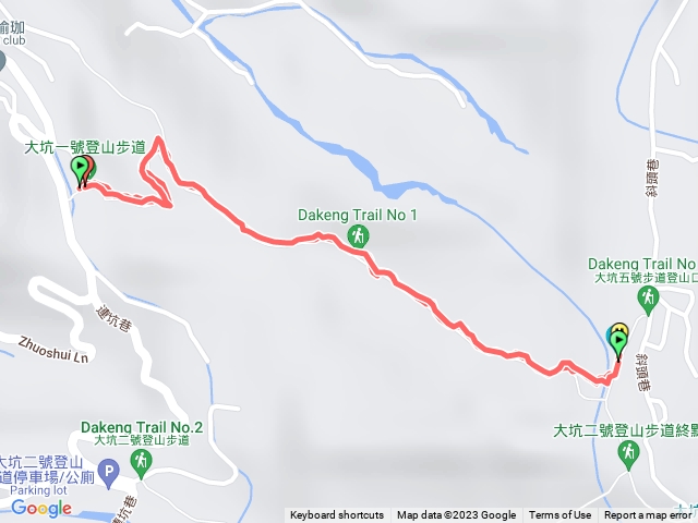 大坑純一號來回慢走