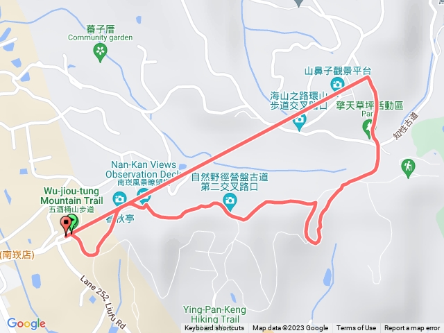 五酒桶山南崁山山鼻山