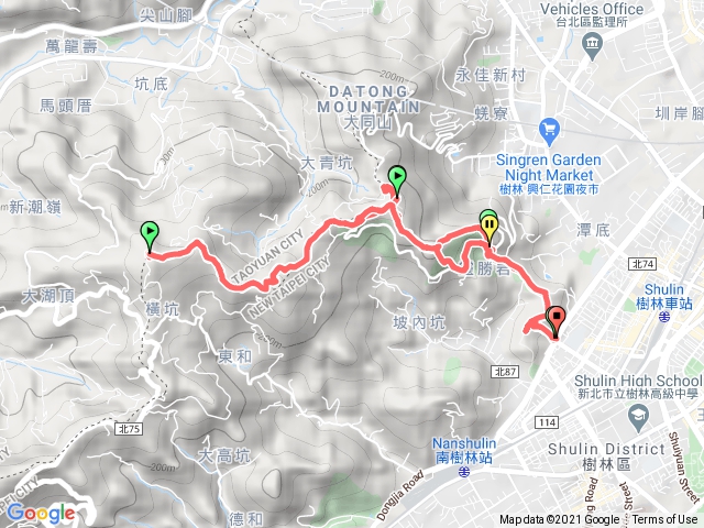 大同山》青龍嶺〉大棟山