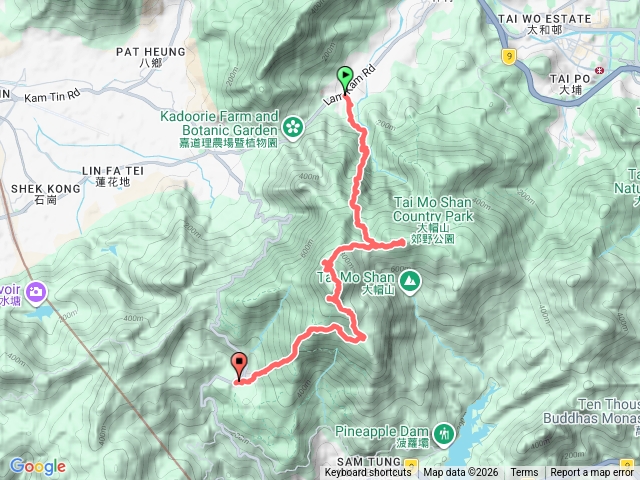 香港大帽山4山蹤走