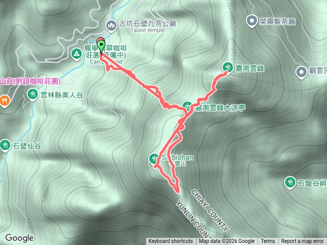 嘉南雲峰，石壁山輕鬆走預覽圖