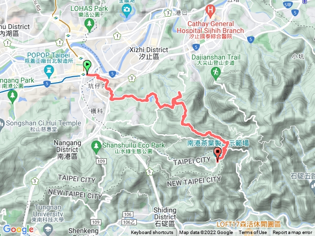 小南港山,白匏湖山，十三分山下光明寺