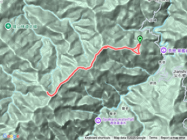 20250816 屯野生台山-石麻達山-錦屏山-霞山 來回