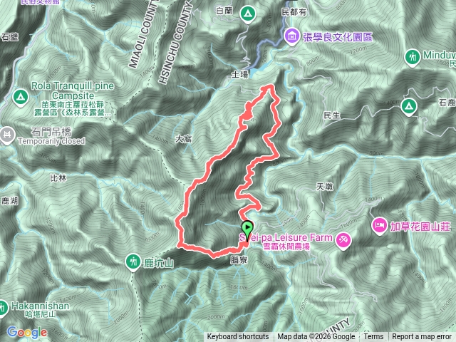 比林山O型(南比林山-比林山-比林山東北峰-大鹿林道)預覽圖