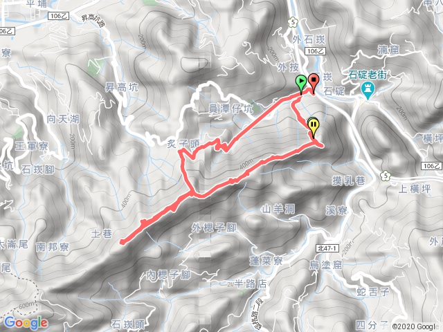 筆架連峰-西帽子岩-筆架山-炙子岩山縱走