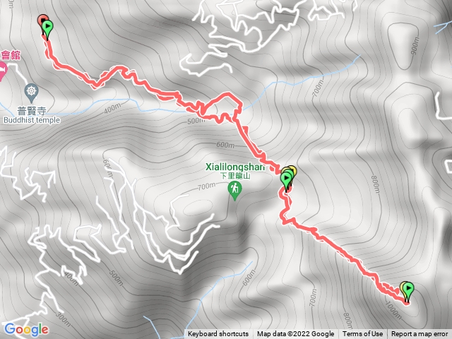 里龍山北登山口