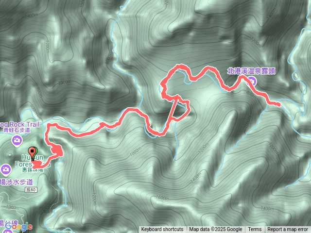 114、02、17北港溪步行往返（惠蓀林埸停車場）