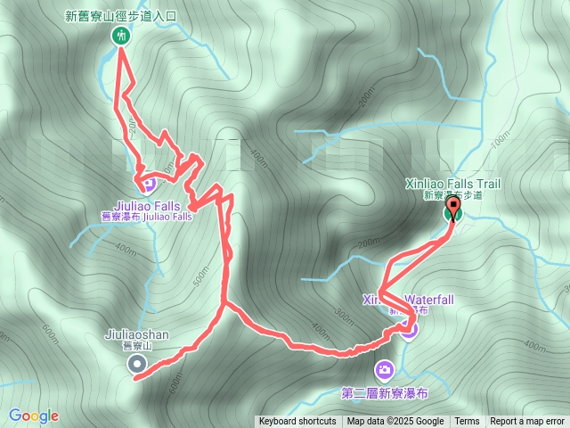 2025/01/06 新寮瀑布、新舊寮山徑步道、舊寮山、中山瀑布