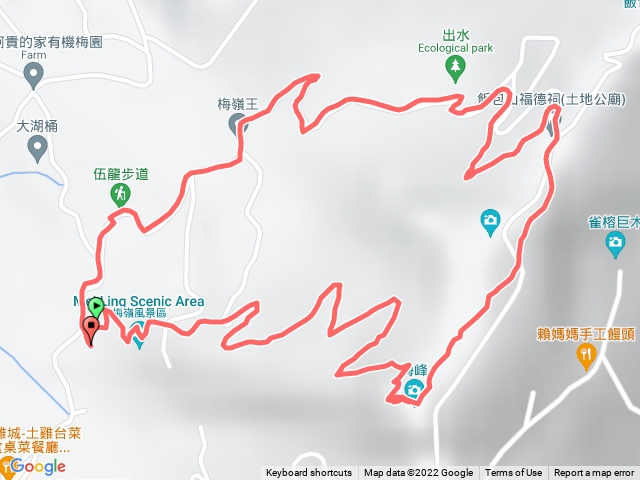 梅峰古道上-伍龍步道下