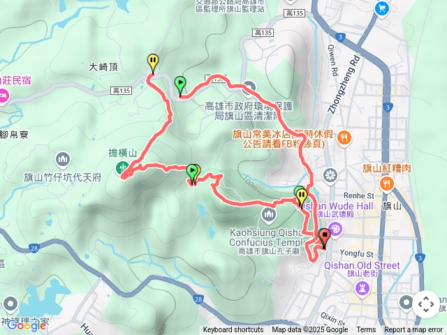 旗山孔子廟後山擔橫山