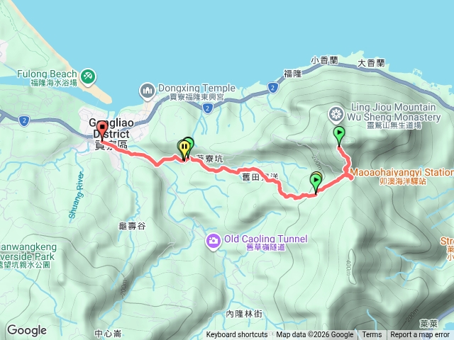 靈鷲山到福隆火車站