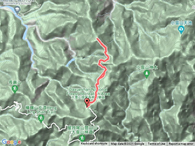 大雪山 210林道 至烏石坑山