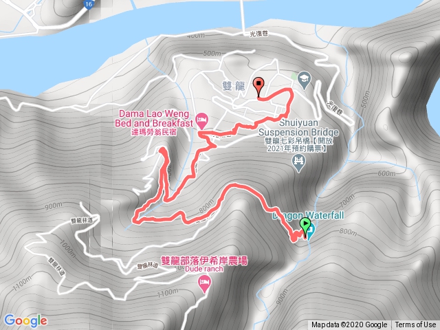 雙龍瀑布-天時棧道-接駁上車處
