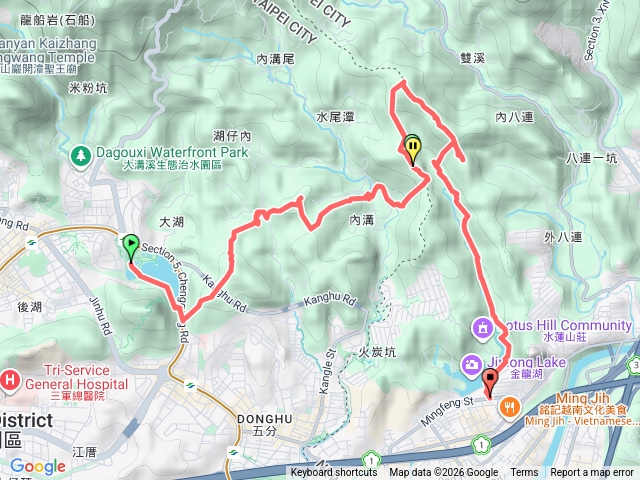 大湖公園康樂山明舉山內溝山老鷲尖山鷹石尖翠湖金龍湖預覽圖