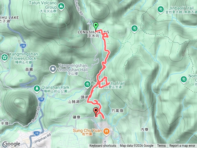 冷擎步道.絹絲瀑布.菁礜山(竹篙山西南峰).菁礜古圳