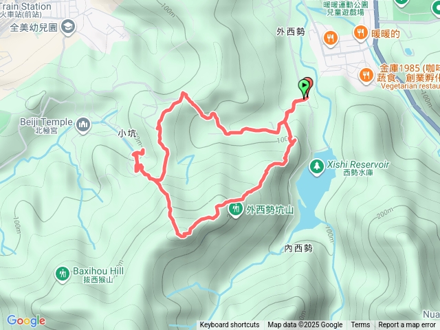 暖暖苗圃-外西勢坑山-暖暖砲台-復基煤礦O形